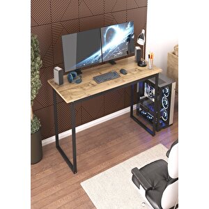 Metal Ayaklı Çalışma Masası Atlantik Çam - 150 Cm