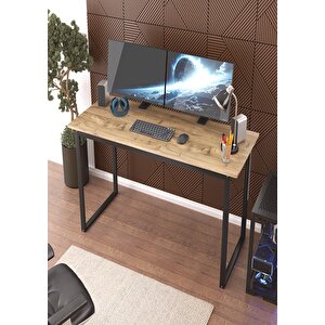 Metal Ayaklı Çalışma Masası Atlantik Çam - 150 Cm