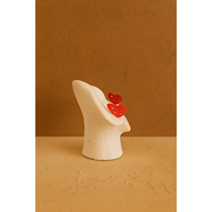 Kelebek Detaylı Beton Mumluk – Soya Wax & Fitilli