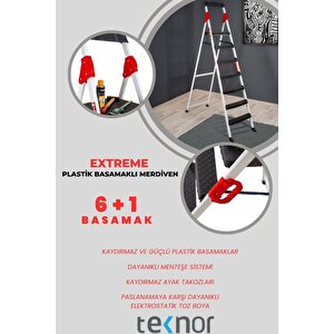 Extreme Plastik Basamaklı Metal Merdiven