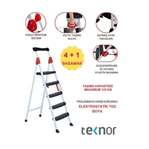 Extreme Plastik Basamaklı Metal Merdiven