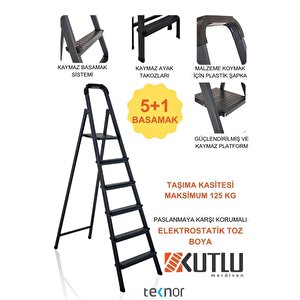 Teknor Kutlu 5+1 Metal Merdiven