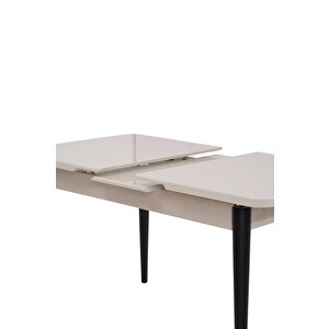 Yakamoz Kum Beji Elma Mdf Mutfak Masa Sandalye Takımı 80x130