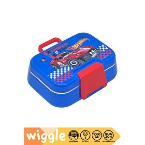 Wiggle Bento 1030ml Lunchbox Hotwheels Lisanslı Tek Katlı 2 Bölmeli Paslanmaz Çelik Sefer Tası Yemek Kutu