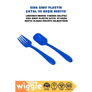 Wiggle Bento 1030ml Lunchbox Hotwheels Lisanslı Tek Katlı 2 Bölmeli Paslanmaz Çelik Sefer Tası Yemek Kutu