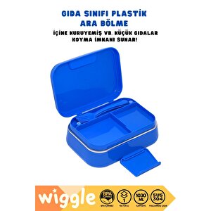 Wiggle Bento 1030ml Lunchbox Yeni Koleksiyon Tek Katlı 2 Bölmeli Paslanmaz Çelik Sefer Tası Yemek Kutusu