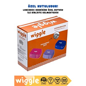 Wiggle Bento 1030ml Lunchbox Yeni Koleksiyon Tek Katlı 2 Bölmeli Paslanmaz Çelik Sefer Tası Yemek Kutusu
