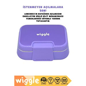 Wiggle Bento 1030ml Lunchbox Yeni Koleksiyon Tek Katlı 2 Bölmeli Paslanmaz Çelik Sefer Tası Yemek Kutusu