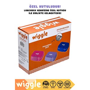 Wiggle Bento 1030ml Lunchbox Yeni Koleksiyon Tek Katlı 2 Bölmeli Paslanmaz Çelik Sefer Tası Yemek Kutusu