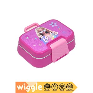 Wiggle Bento 1030ml Lunchbox Barbie Lisanslı Tek Katlı 2 Bölmeli Paslanmaz Çelik Sefer Tası Yemek Kutu