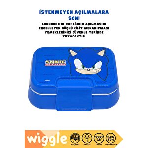 Wiggle Bento 1030ml Lunchbox Sonic Lisanslı Tek Katlı 2 Bölmeli Paslanmaz Çelik Sefer Tası Yemek Kutu
