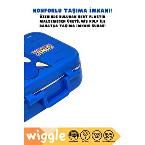 Wiggle Bento 1030ml Lunchbox Sonic Lisanslı Tek Katlı 2 Bölmeli Paslanmaz Çelik Sefer Tası Yemek Kutu