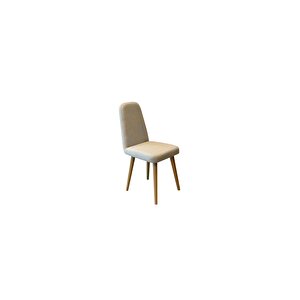 Mi̇ora Mi̇ni̇ Sandalye Kari̇na Meşe Krem 2'li̇ Set Krem