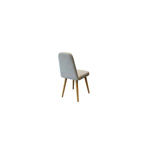 Mi̇ora Mi̇ni̇ Sandalye Kari̇na Meşe Krem 2'li̇ Set Krem