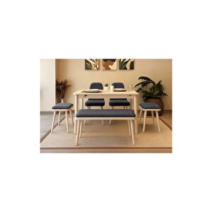 Mi̇ora Mi̇ni̇ Bench Krem Antrasi̇t Antrasit