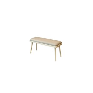 Mi̇ora Mi̇ni̇ Bench Krem Krem Krem