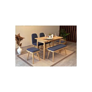 Mi̇ora Mi̇ni̇ Bench Kari̇na Meşe Laci̇vert Lacivert