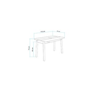 Mi̇ora Mi̇ni̇ Açilir Mutfak Masa Takimi, Krem Soho Gri̇(1 Masa + 2 Sandalye + 2 Tabure + 1 Bench) Soho Antrasit