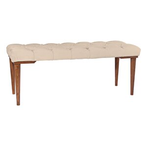 Gazzini Classic Retro Bench Puf Krem