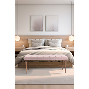 Gazzini Classic Retro Bench Puf Pembe