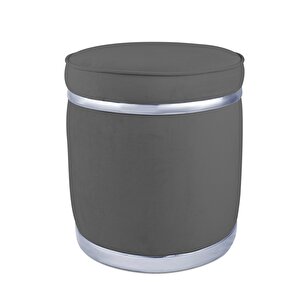Zerafet Silver Luxery Puf Gri