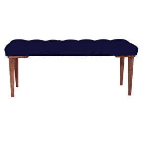 Gazzini Classic Retro Bench Puf Mavi