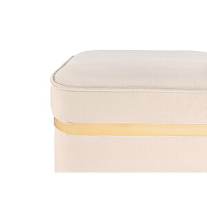 Zengo Gold Twin Line Puf, Kare Krem