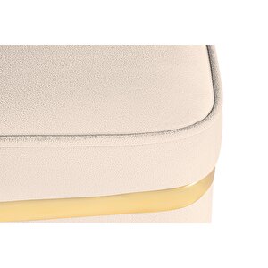Zengo Gold Twin Line Puf, Kare