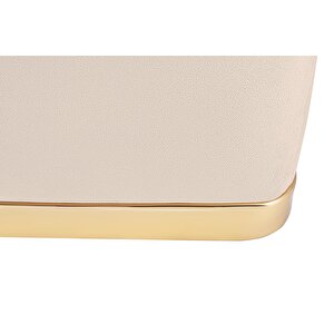 Zengo Gold Twin Line Puf, Kare