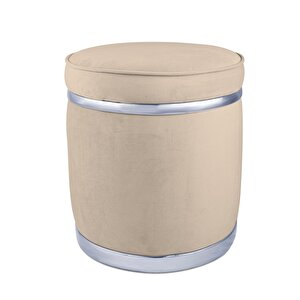 Zerafet Silver Luxery Puf Krem