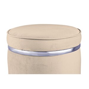 Zerafet Silver Luxery Puf Krem