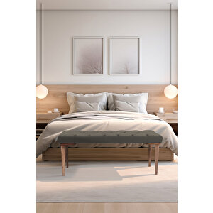 Gazzini Classic Retro Bench Puf Antrasit