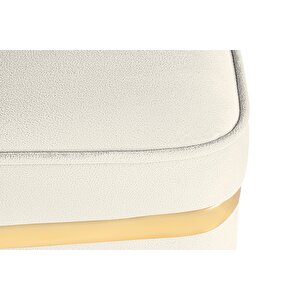 Zengo Gold Twin Line Puf, Kare
