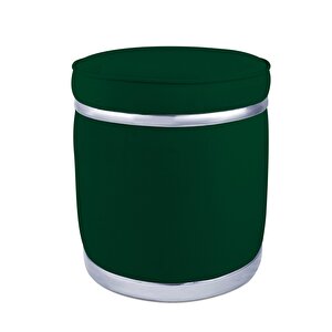Zerafet Silver Luxery Puf Yeşil