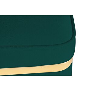 Zengo Gold Twin Line Puf, Kare