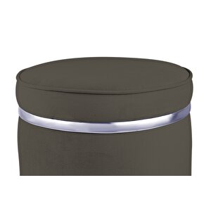 Zerafet Silver Luxery Puf Antrasit