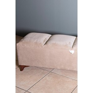 Vetra V2 Sandıklı Bench Puf, Ceviz