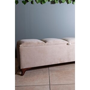 Vetra V2 Sandıklı Bench Puf, Ceviz