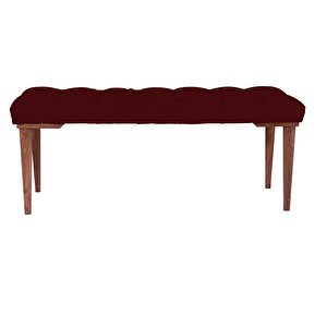 Gazzini Classic Retro Bench Puf Bordo