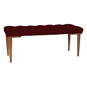 Gazzini Classic Retro Bench Puf Bordo