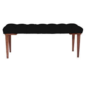 Gazzini Classic Retro Bench Puf Siyah