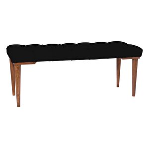Gazzini Classic Retro Bench Puf Siyah