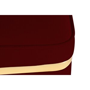 Zengo Gold Twin Line Puf, Kare