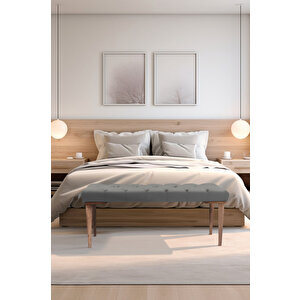 Gazzini Classic Retro Bench Puf Gri