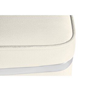 Zengo Silver Twin Line Puf, Kare