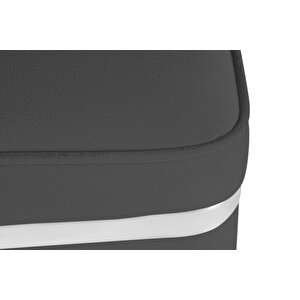 Zengo Silver Twin Line Puf, Kare