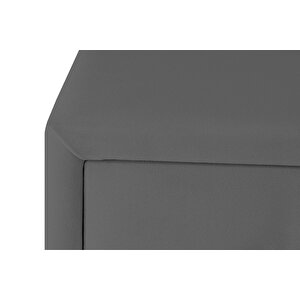 Doppia Linea Silver Komodin, İki Çekmeceli