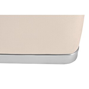 Zengo Silver Twin Line Puf, Kare