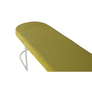 Viego Silver Smooth Bench Puf