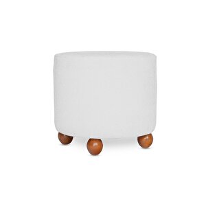 Marshmallow Bohem Puf Beyaz
